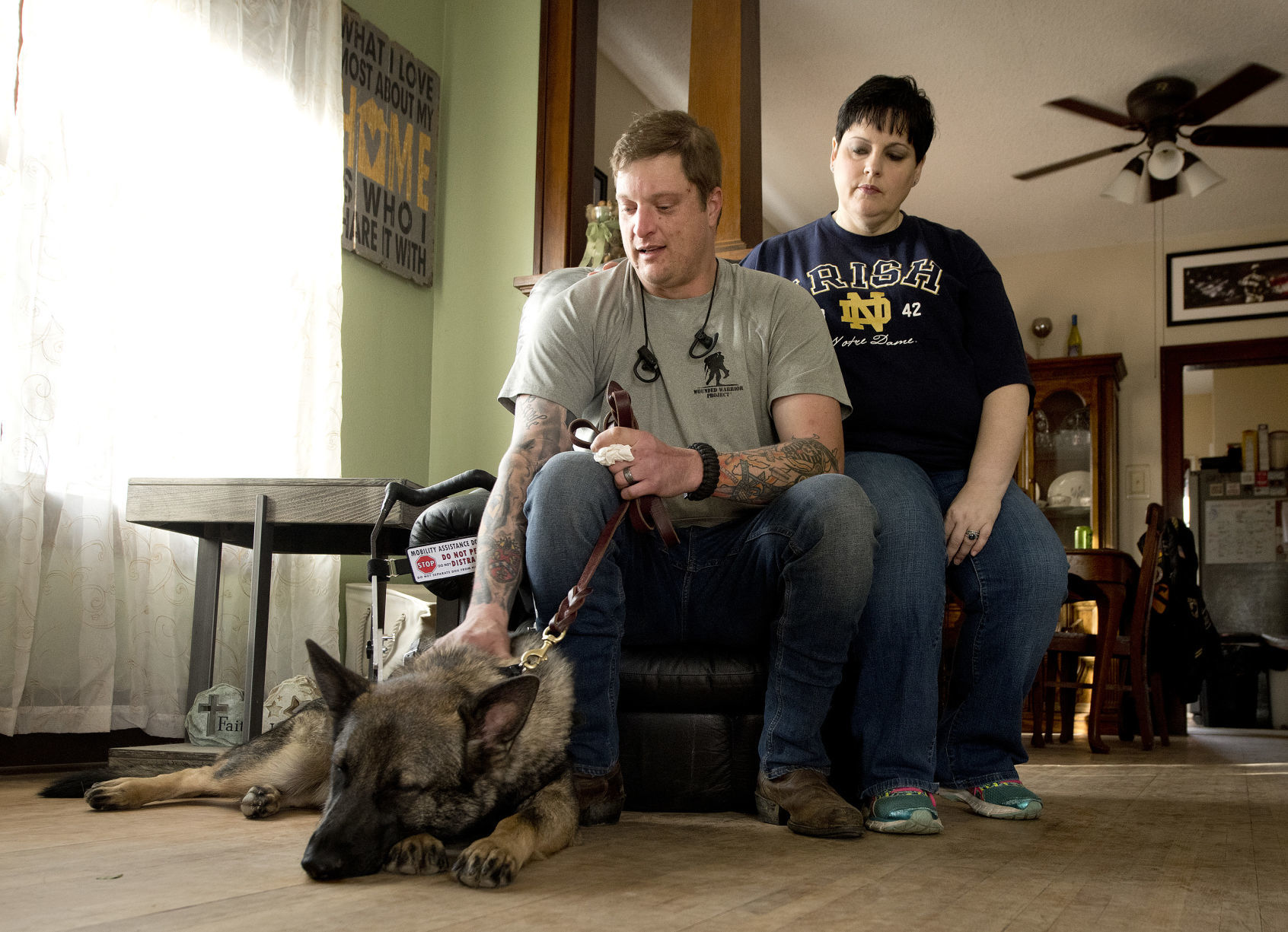 Service dog Adam Menin